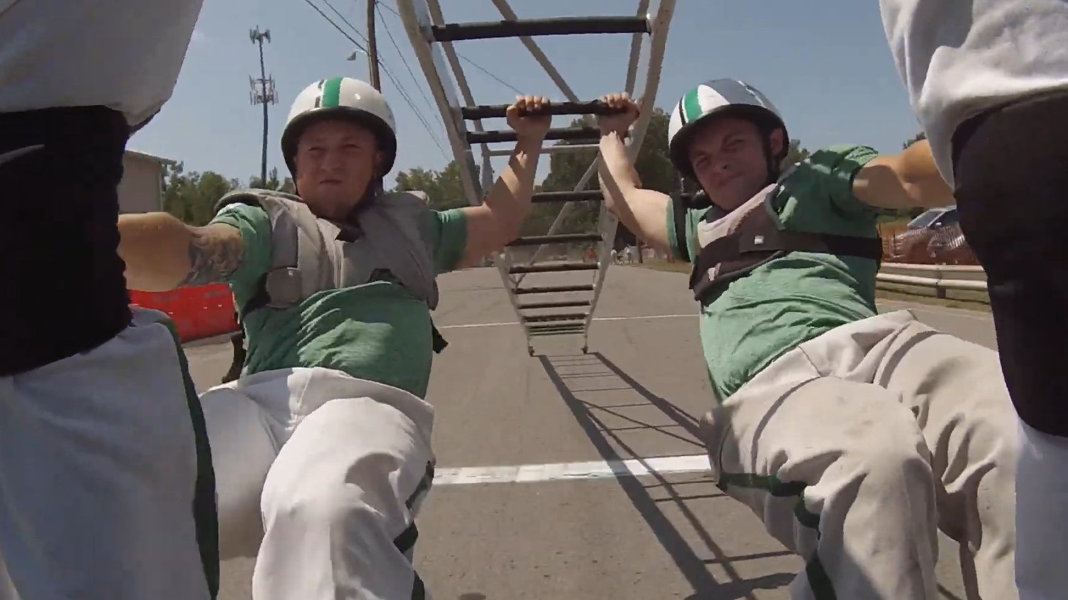 NY Firefighters Melded Drag Racing and Ladder Climbing Into One Ridiculous Sport