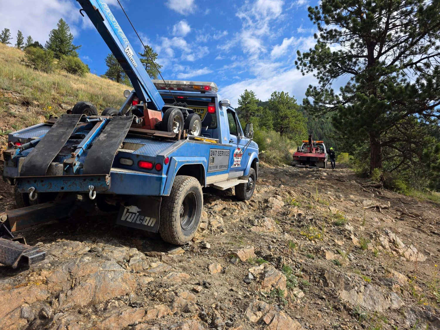 This Wrecked Tow Truck Sparked Drama After Sitting on a Mountainside for Months. Now, It’s Been Retrieved