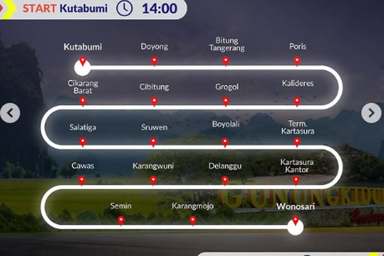 PO Sinar Jaya Buka Trayek Baru Wonosari - Kutabumi via Cawas