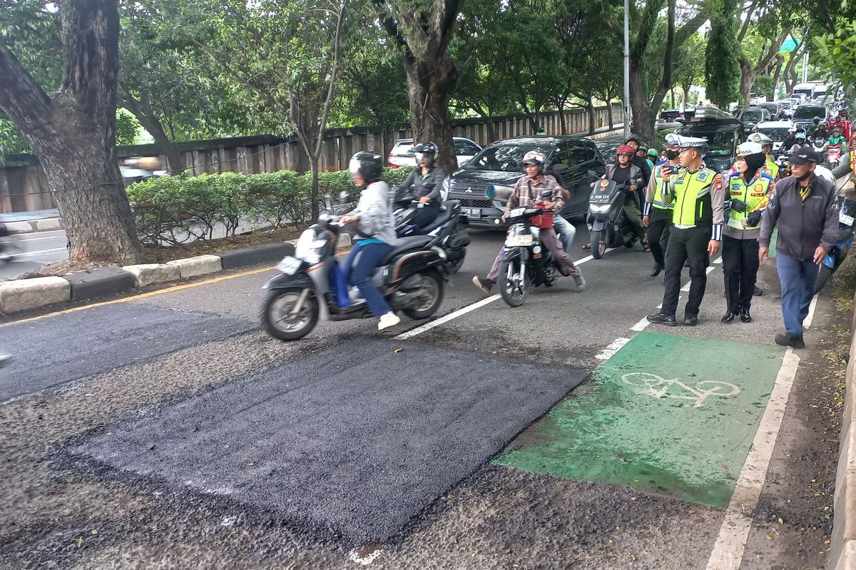 Polisi dan Dinas Bina Marga Percepat Perbaikan Jalan Rusak