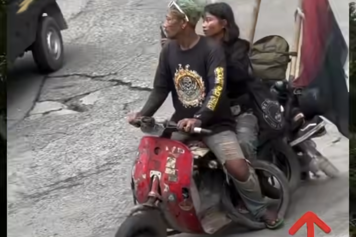 Video Vespa Ekstrem Tidak Pakai Rem di Tikungan Sitinjau Lauik