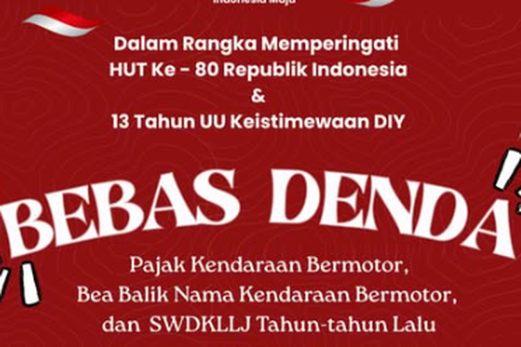Daftar 21 Provinsi yang Gelar Pemutihan Pajak Kendaraan Agustus 2025