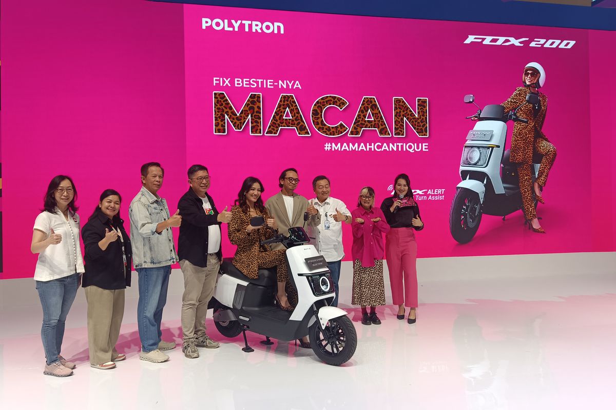 Polytron Luncurkan Fox 200, Motor Listrik buat Perempuan