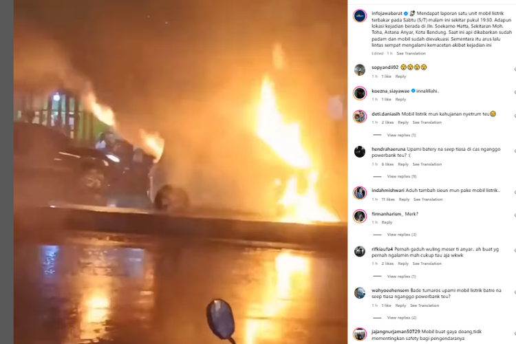 Penjelasan Awal Wuling Soal Air ev yang Terbakar di Bandung