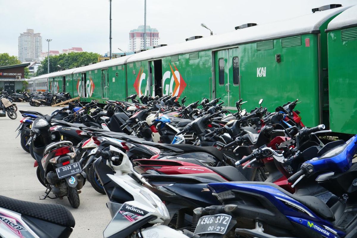 Mudik Gratis Angkutan Motor dengan Kereta Dibuka, Cek Syaratnya