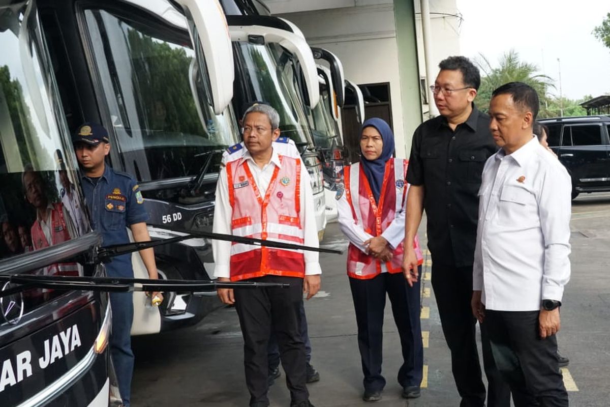 Jelang Nataru, Kemenhub Pastikan Kelaikan Bus PO Sinar Jaya