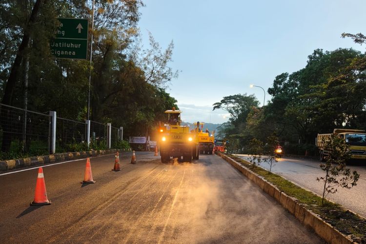 Perbaikan di Tol Cipularang Arah Jakarta, Ini Titik Pekerjaannya