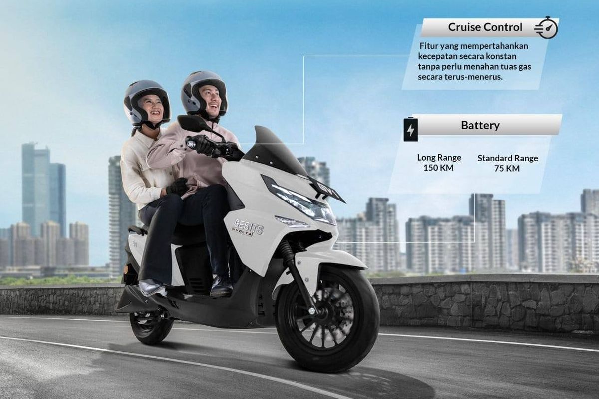 Rumors Gesits Siapkan Motor Listrik Baru GV1 Pakai Cruise Control