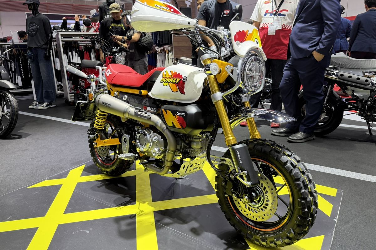 Honda Monkey EX Custom Edition Bergaya Enduro Resmi Meluncur