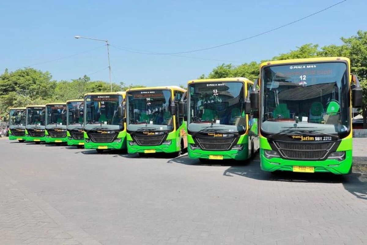 Hari Buruh, Layanan Bus Trans Jatim Semua Koridor Gratis