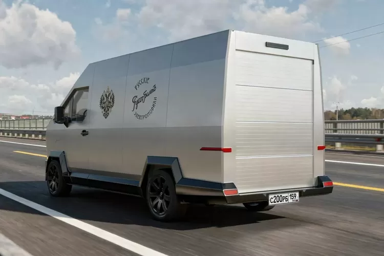 Rusia Bikin Tesla Cybertruck Versi Minibus