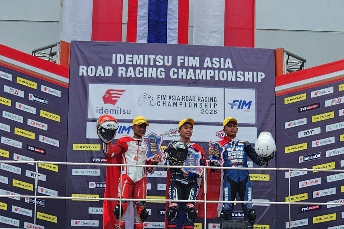 3 Pebalap Indonesia Naik Podium di Race 2 ARRC Sepang, Finis Dramatis
