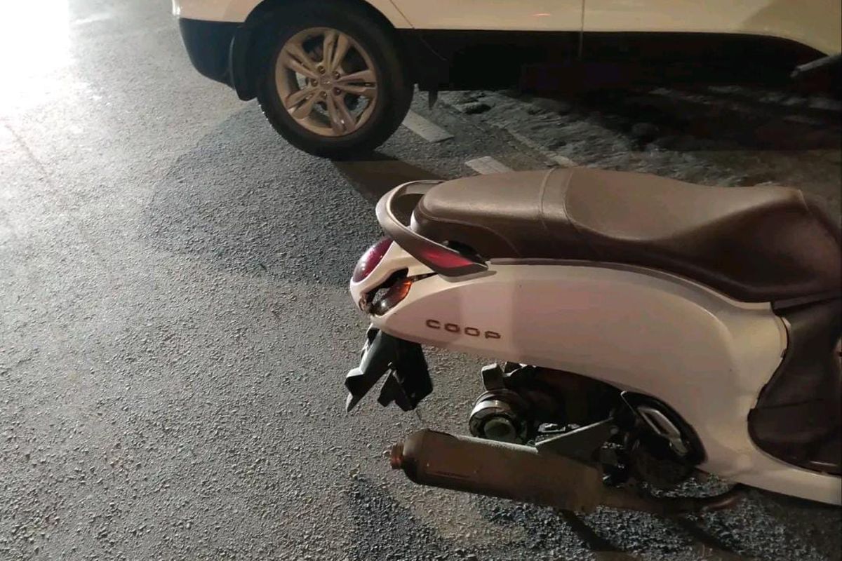 Roda Belakang Skutik Copot di Jalan, Ini Dugaan Penyebabnya