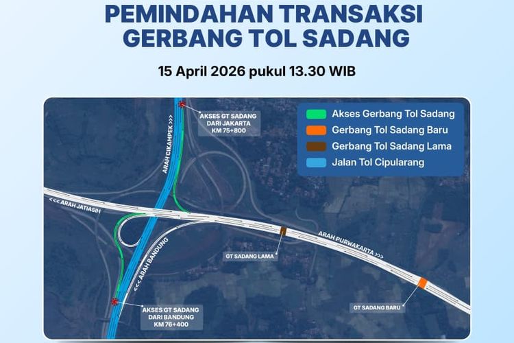 Resmi Pindah, Gerbang Tol Sadang Kini Beroperasi di Lokasi Baru