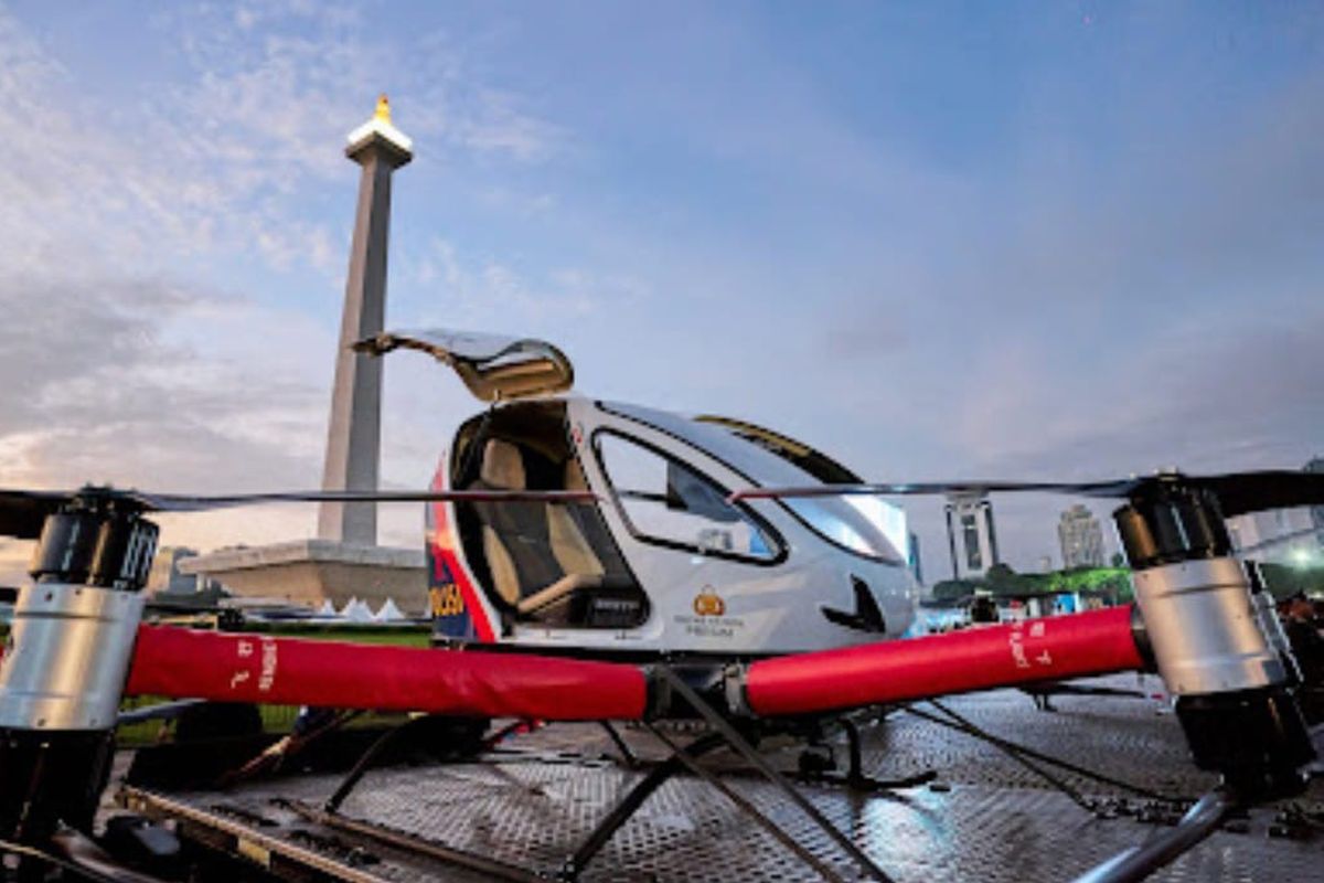 Polri Bakal Pakai Drone EHang 216-S