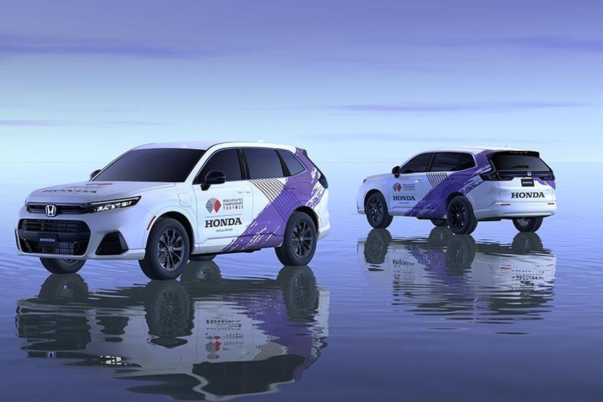 Honda, Honda CR-V, Honda e, Honda CR-V e:FCEV Jadi Mobil Resmi IAAF World Championships Tokyo 2025