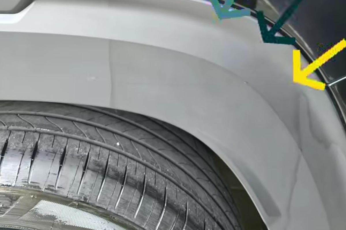 Cara Hilangkan Bekas Bensin di Over Fender Warna Hitam Doff