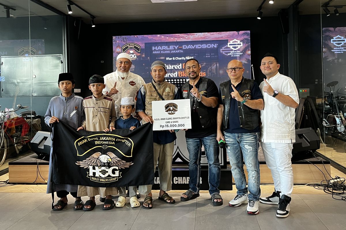HOG Anak Elang Jakarta, Buka Puasa dan Berbagi dengan Anak Yatim