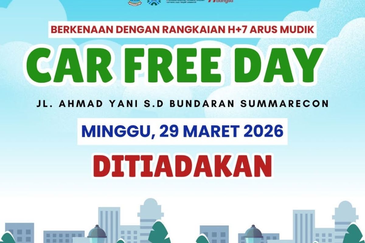 Info CFD Bekasi Hari Ini, Masih Belum Dibuka