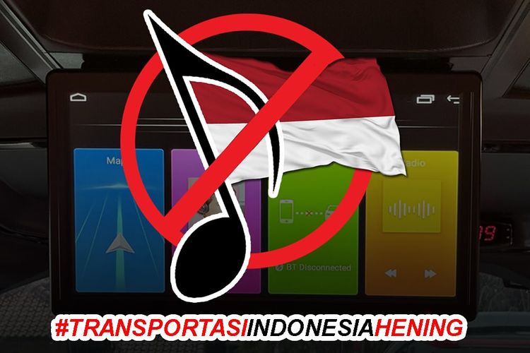 Deretan Bus AKAP Lakukan Gerakan Transportasi Indonesia Hening Hindari Royalti