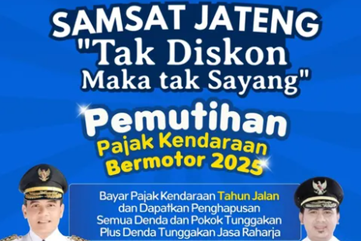 Pemutihan Pajak Kendaraan di Jawa Tengah Segera Berakhir