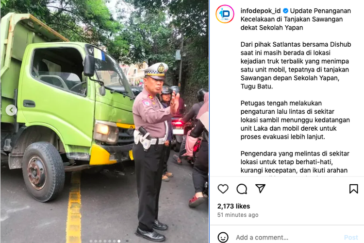 Kemacetan di Sawangan, Jam Operasional Truk Masih Tahap Pembahasan
