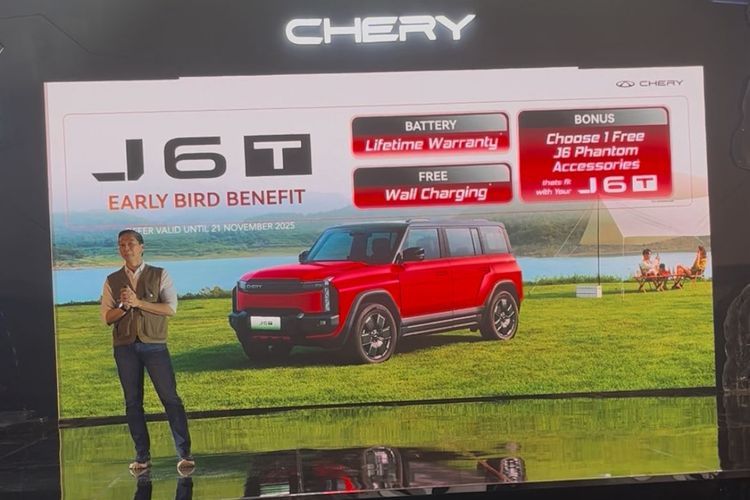 Chery Buka Keran Pemesanan J6T dengan Gimik Menarik