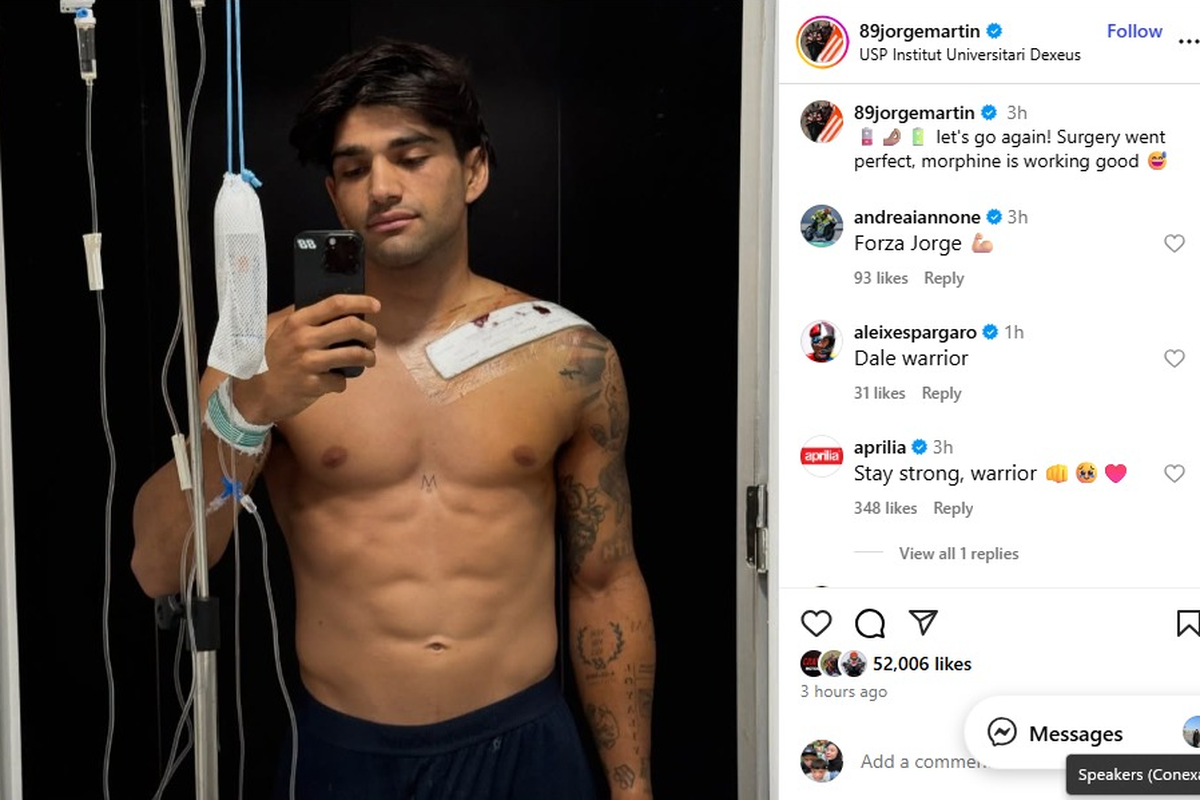 Update Kondisi Jorge Martin: Operasi Sukses, Absen di Mandalika