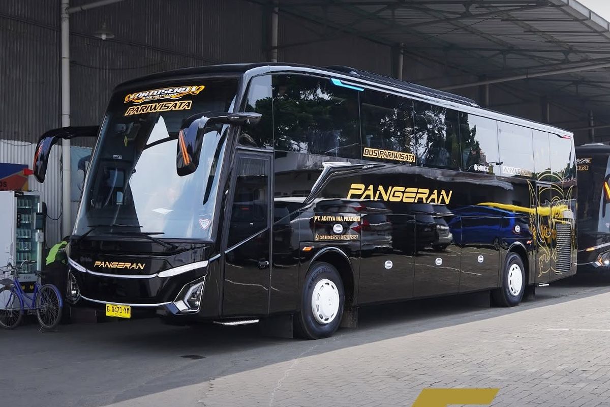 PO Pangeran Tambah Delapan Bus Baru, Pakai Bodi Adiputro Single Glass