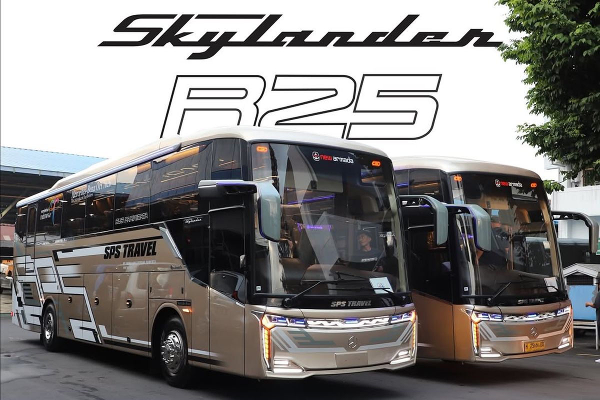 Bus Baru PO SPS Travel, Pakai Bodi Skylander R25