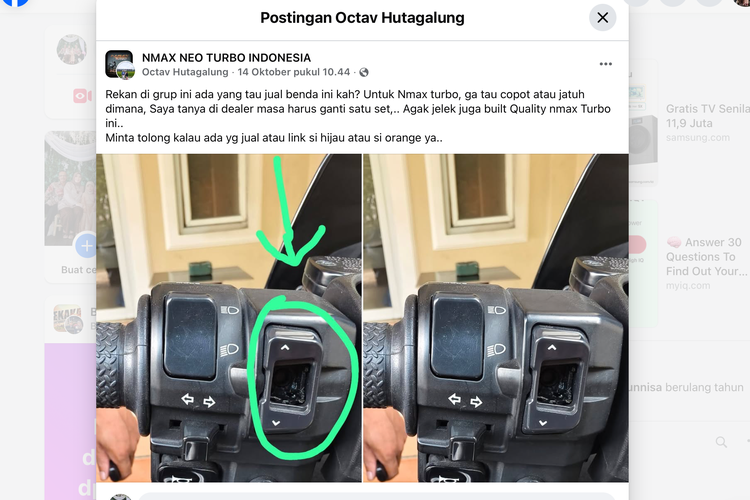 Tombol Ceklis Yamaha NMAX Turbo Bisa Copot, Ini Penyebabnya