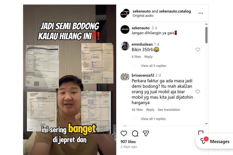 Faktur Bukan Penentu, tapi Bisa Jaga Harga Mobkas Tetap Stabil