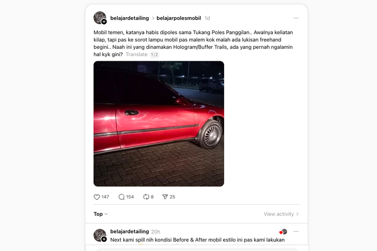 6 Tahap Poles Mobil yang Benar Agar Cat Tidak Belang