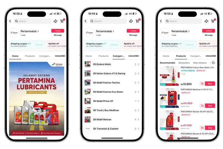 Beli Oli Pertamina Asli Kini Bisa Lewat E-Commerce