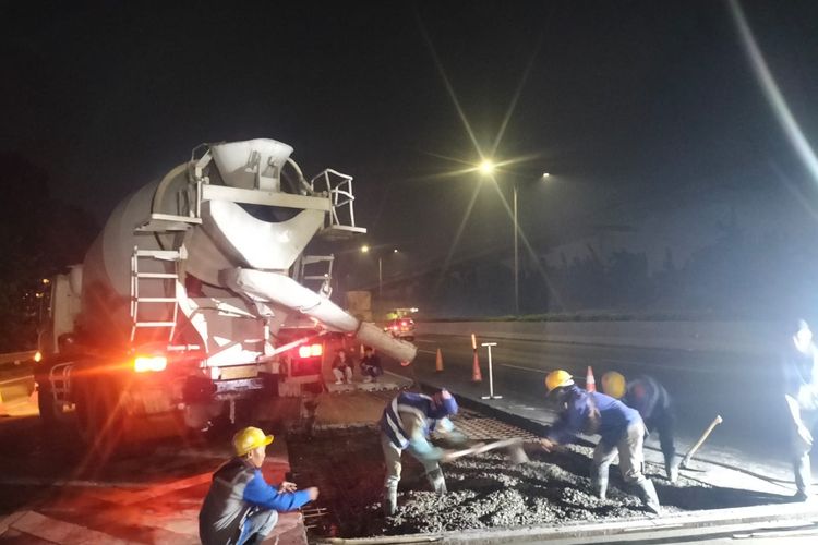 Cek Titik Lokasi Pekerjaan Jalan di Tol Jagorawi