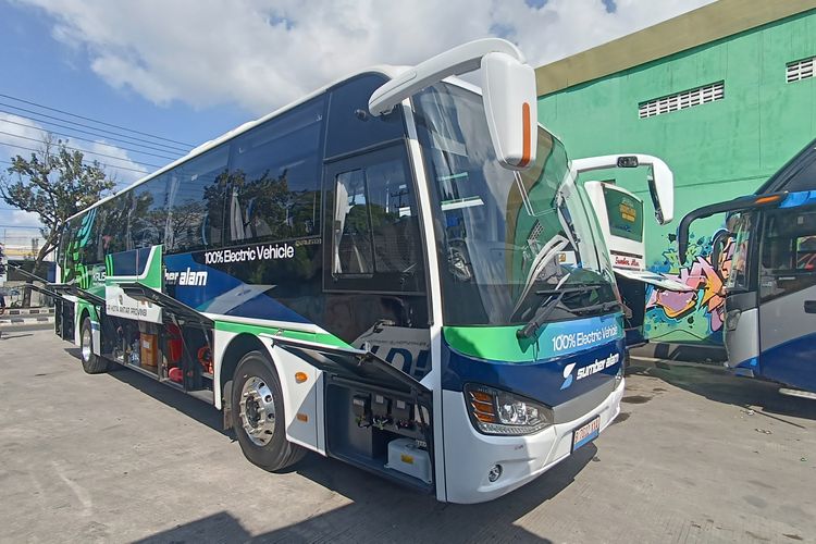 Segini Biaya Konsumsi Listrik Bus AKAP Sumber Alam Kalista