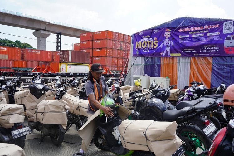 Kemenhub Sebut Angkutan Motor Gratis via Kereta Lampaui Target
