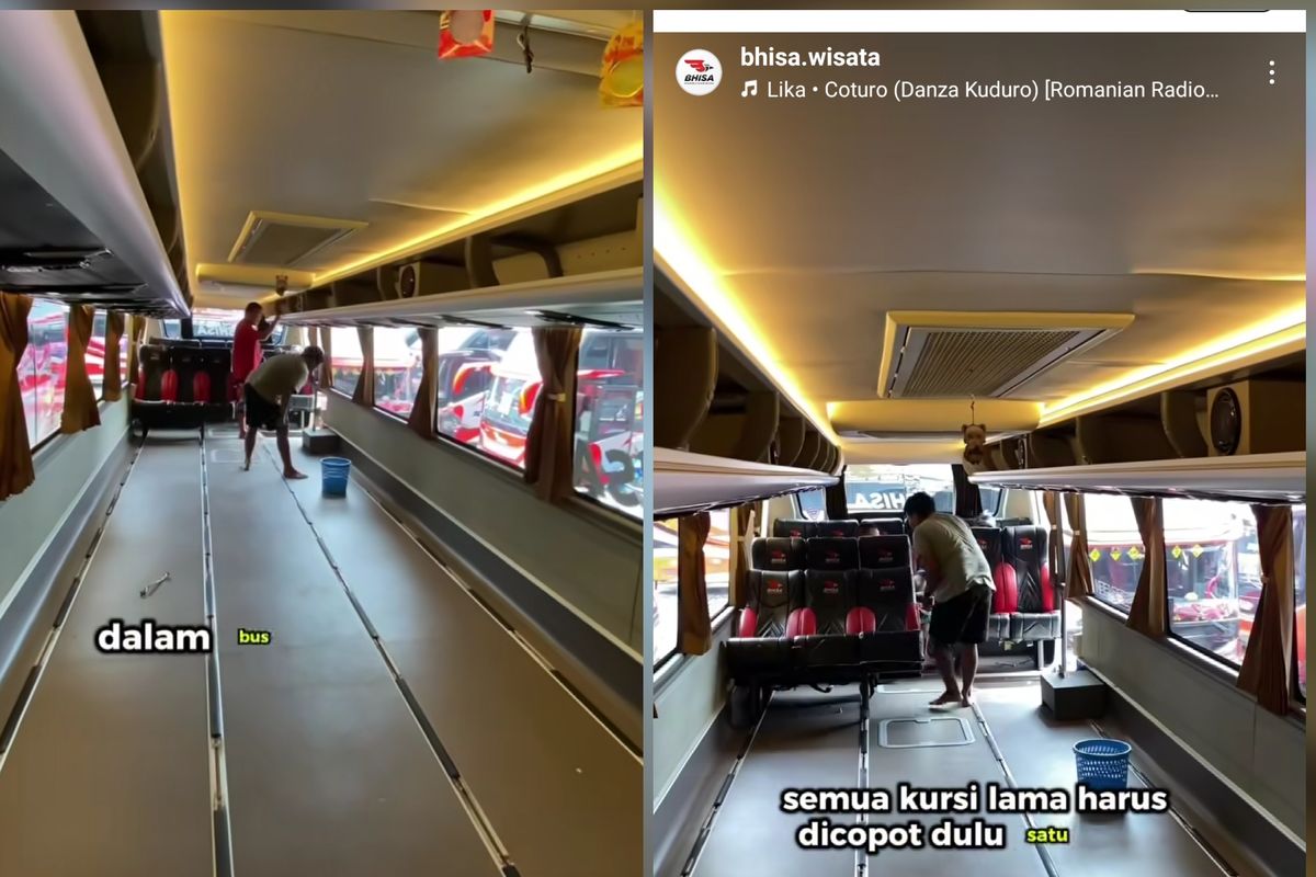 Begini Proses Pengantian Kursi Bus