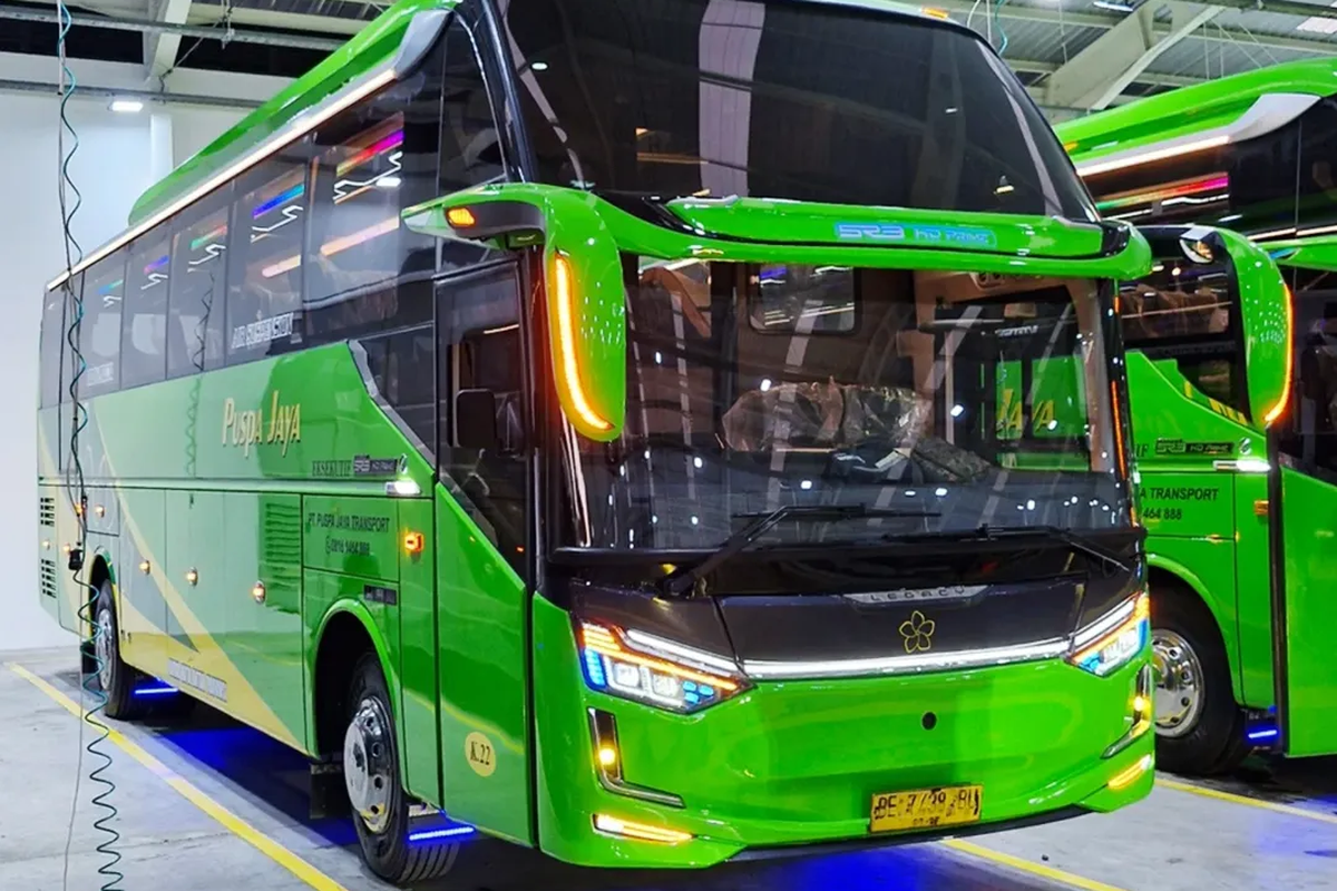 Lima Bus Baru PO Puspa Jaya, Pakai Bodi Legacy SR3