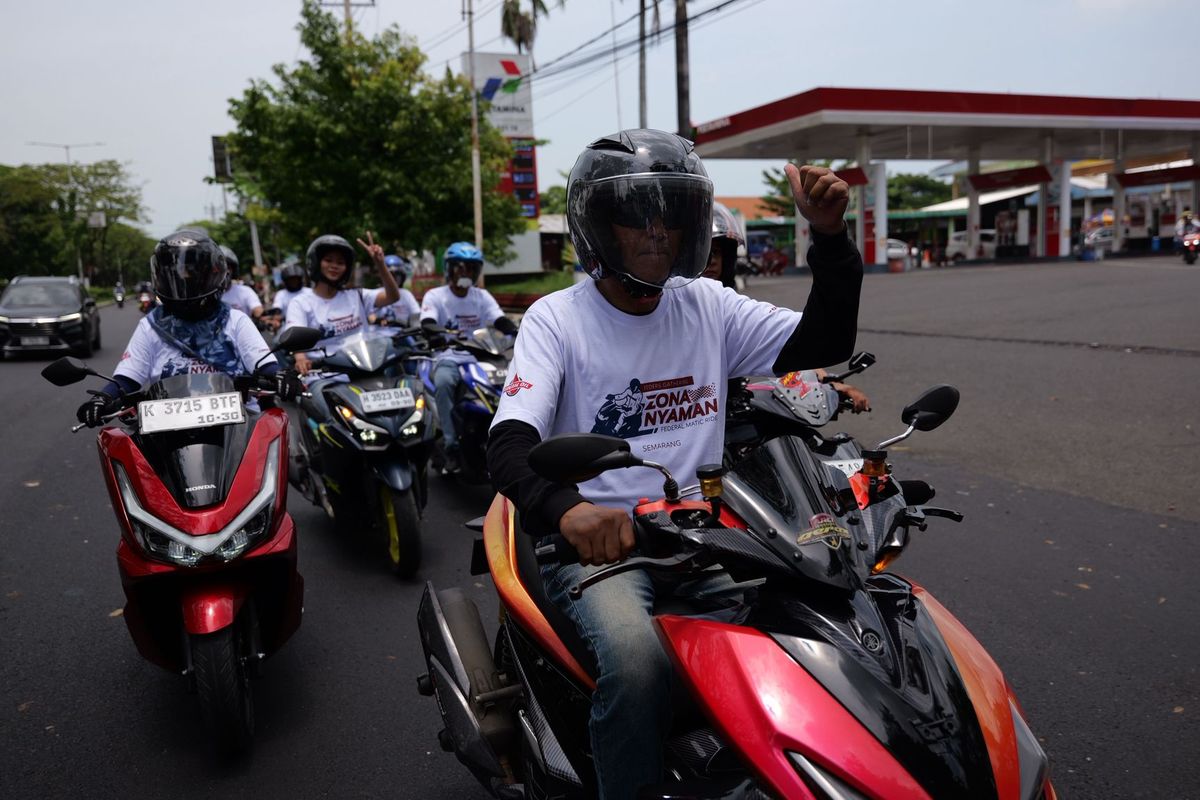 Keseruan City Ride dan Edukasi Pelumas di Acara Zona Nyaman Semarang