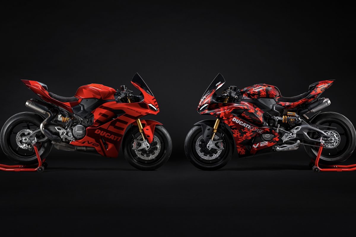 Ducati Rilis Panigale V2 Edisi Khusus Marquez dan Bagnaia