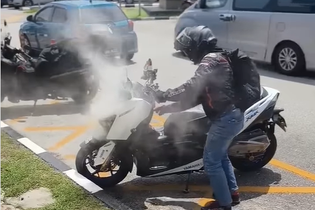 Yamaha, Jawaban Yamaha Indonesia Soal Video XMAX Terbakar Diduga karena ABS