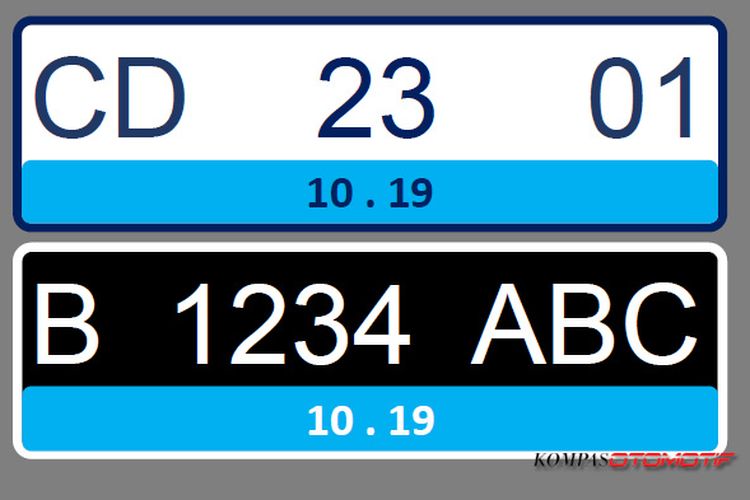 Bedanya Warna Pelat Nomor Putih, Kuning, Merah, Hijau, dan Lis Biru?