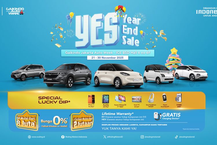 Promo Wuling di GJAW 2025, DP Murah Rp 8 Juta