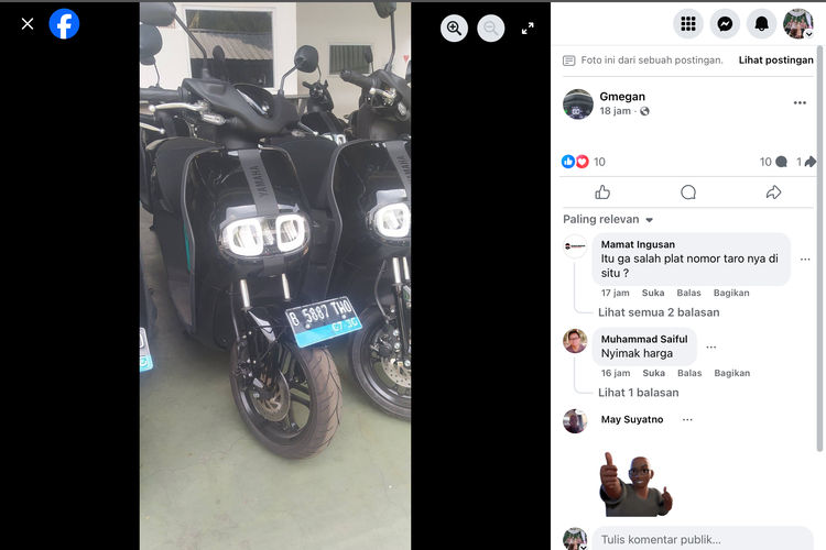 Motor Listrik Yamaha Neos Terparkir di Grab Cakung, Ada Apa ?