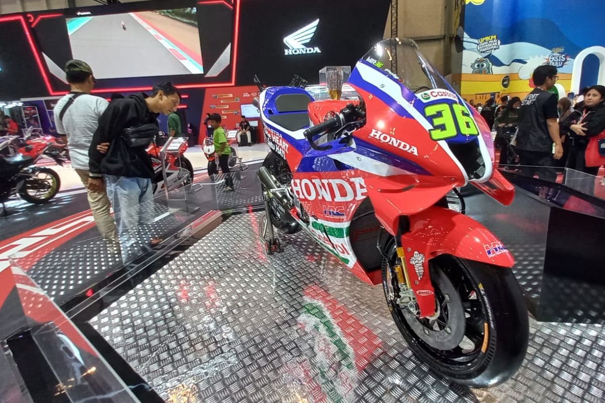 Motor Balap MotoGP Honda RC213V Joan Mir Tampil di IMOS 2025