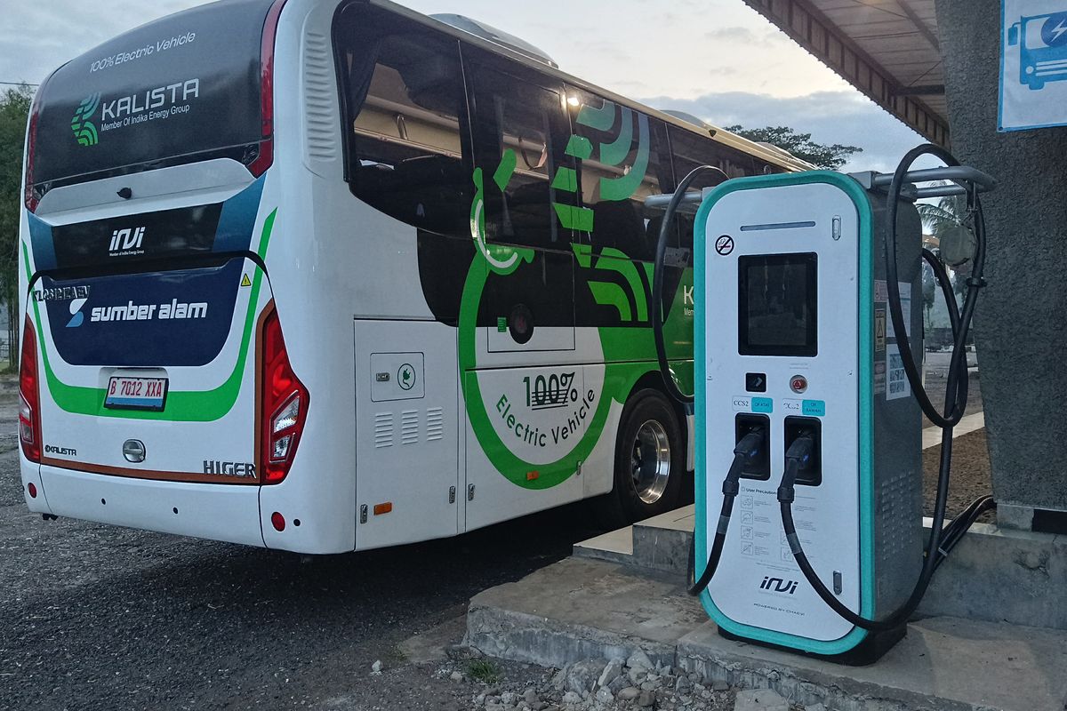 Segini Biaya Konsumsi Listrik Bus AKAP Sumber Alam Kalista