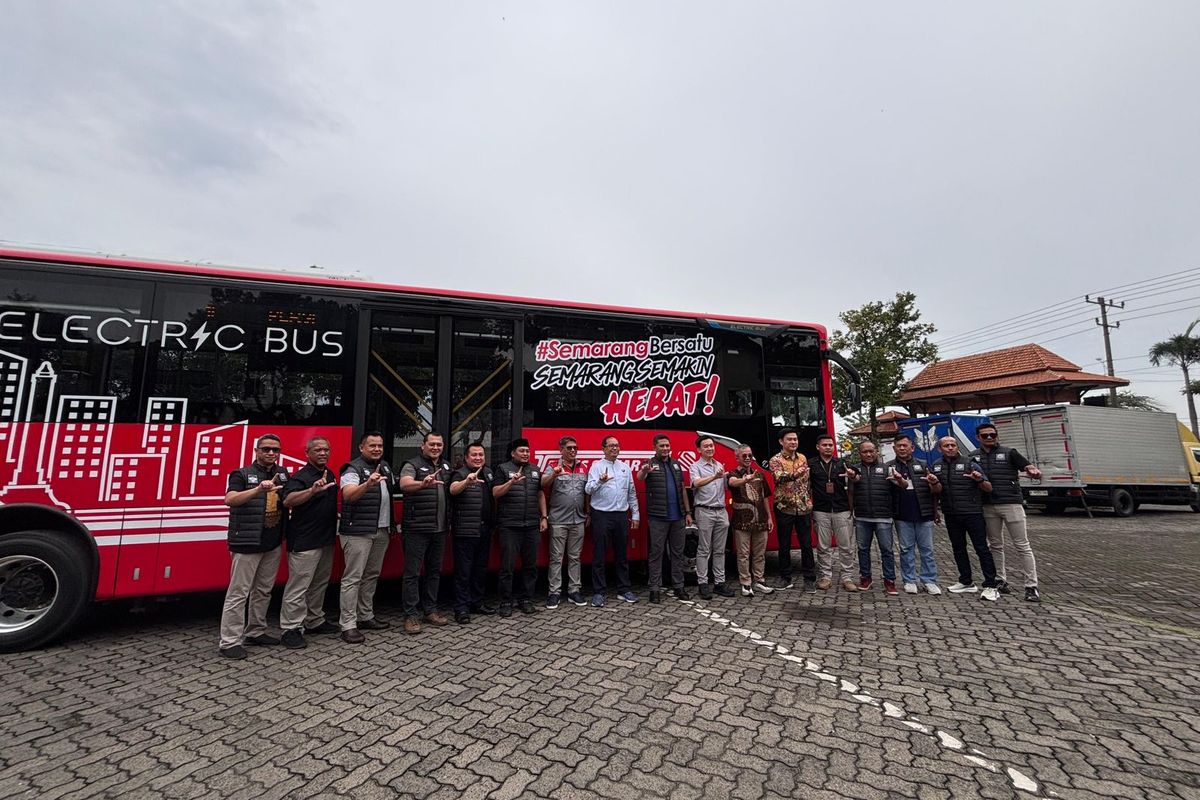 Bus Listrik Diuji Coba di Semarang, Rute Mangkang - Penggaron