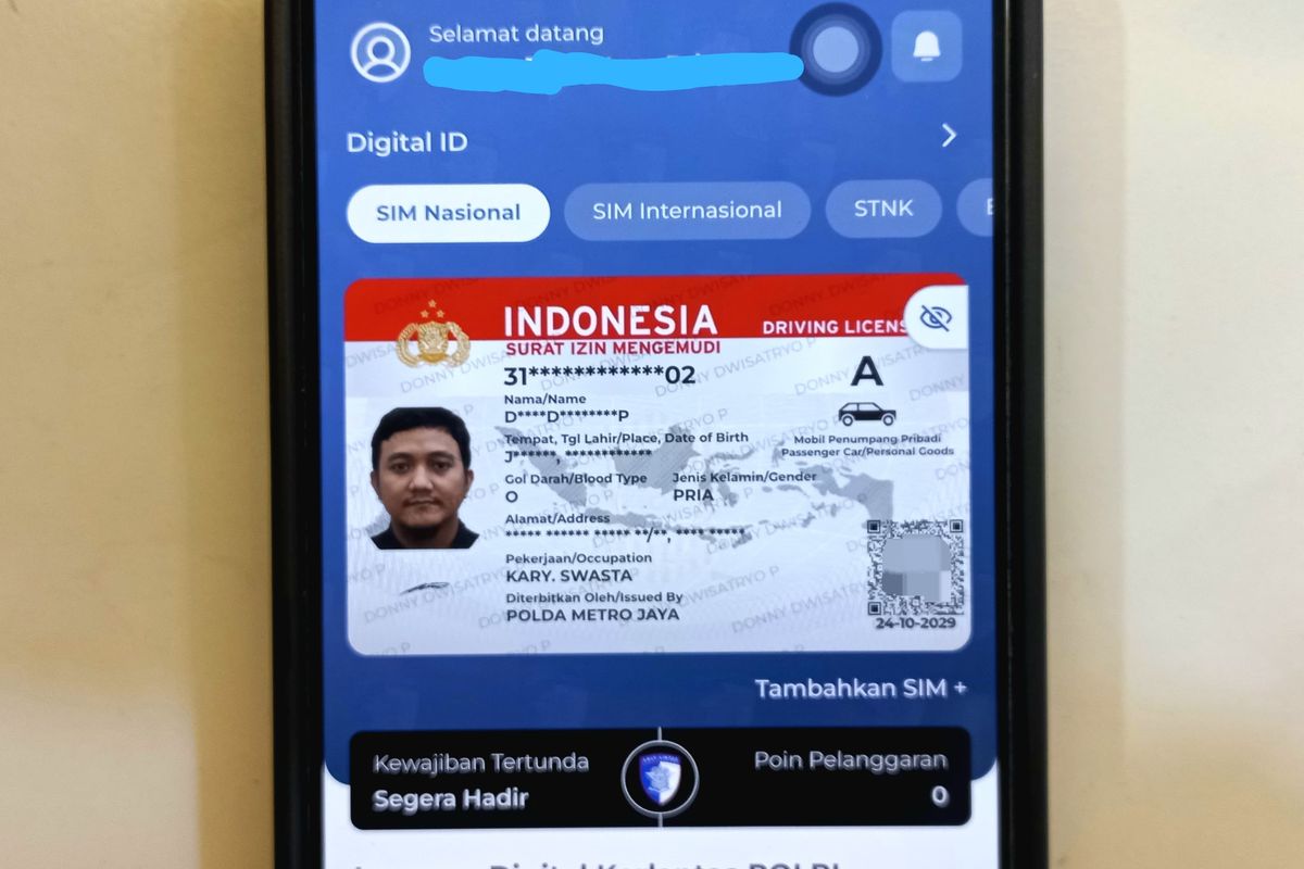 Cara Bikin SIM Digital Lewat HP, Tak Perlu Repot Bawa Kartu (Video)
