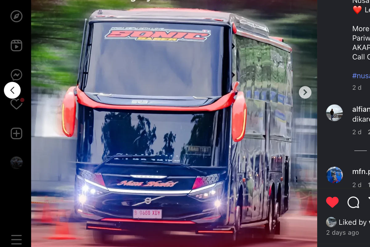 Bus Baru PO Nusa Bhakti, Pakai Bodi Legacy SR3 Neo XXHD